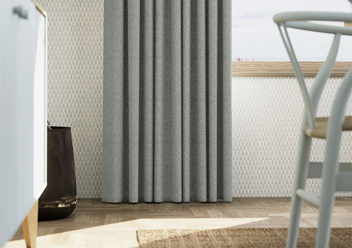 Soft Chevron, Soft Black - Made to Measure Curtains - Image 5